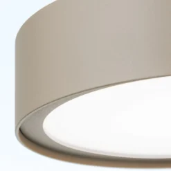 LED-Hängeleuchte Teide, khaki, Metall, höhenverstellbar