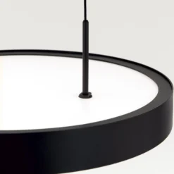 LED-Hängeleuchte Teide, schwarz, einflammig, Metall, 2.700 K
