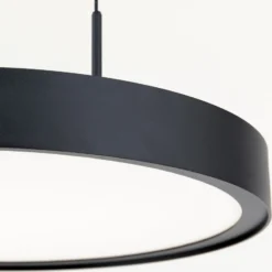 LED-Hängeleuchte Teide, schwarz, einflammig, Metall, 2.700 K