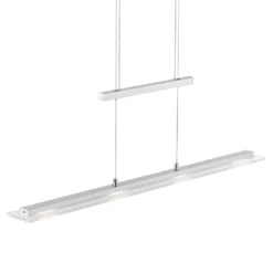 LED-Hängeleuchte Tenso, nickel, 64 cm, Metall, CCT, Dimmer