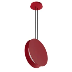 LED-Hängeleuchte Yo-Yo, rot, 2.700 K, Alu, PMMA, dimmbar