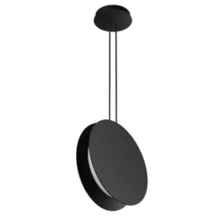 LED-Hängeleuchte Yo-Yo, schwarz, 2.700 K, Alu, PMMA, dimmbar
