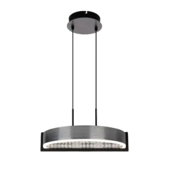 LED-Hängeleuchte Yvaris, silber, CCT, Fernbedienung