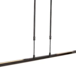 LED-Hängeleuchte Zelena, schwarz, Länge 122cm, Metall, CCT