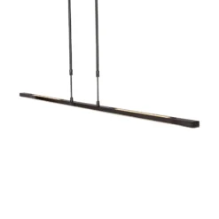 LED-Hängeleuchte Zelena, schwarz, Länge 122cm, Metall, CCT