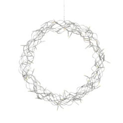LED-Kranz Curly, warmweiß, Ø 50 cm