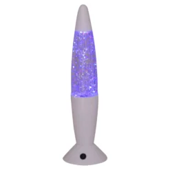 LED-Lavaleuchte Glitter