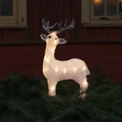 LED-Leuchtfigur Rentier für außen IP44 klar 2.500K