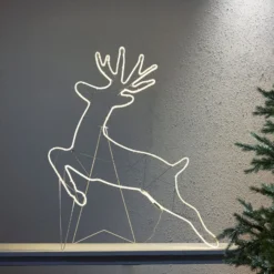 LED-Leuchtfigur Tapesil Rentier für Wand und Boden