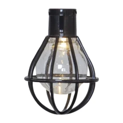 LED-Lichterkette Cage, schwarz/transparent