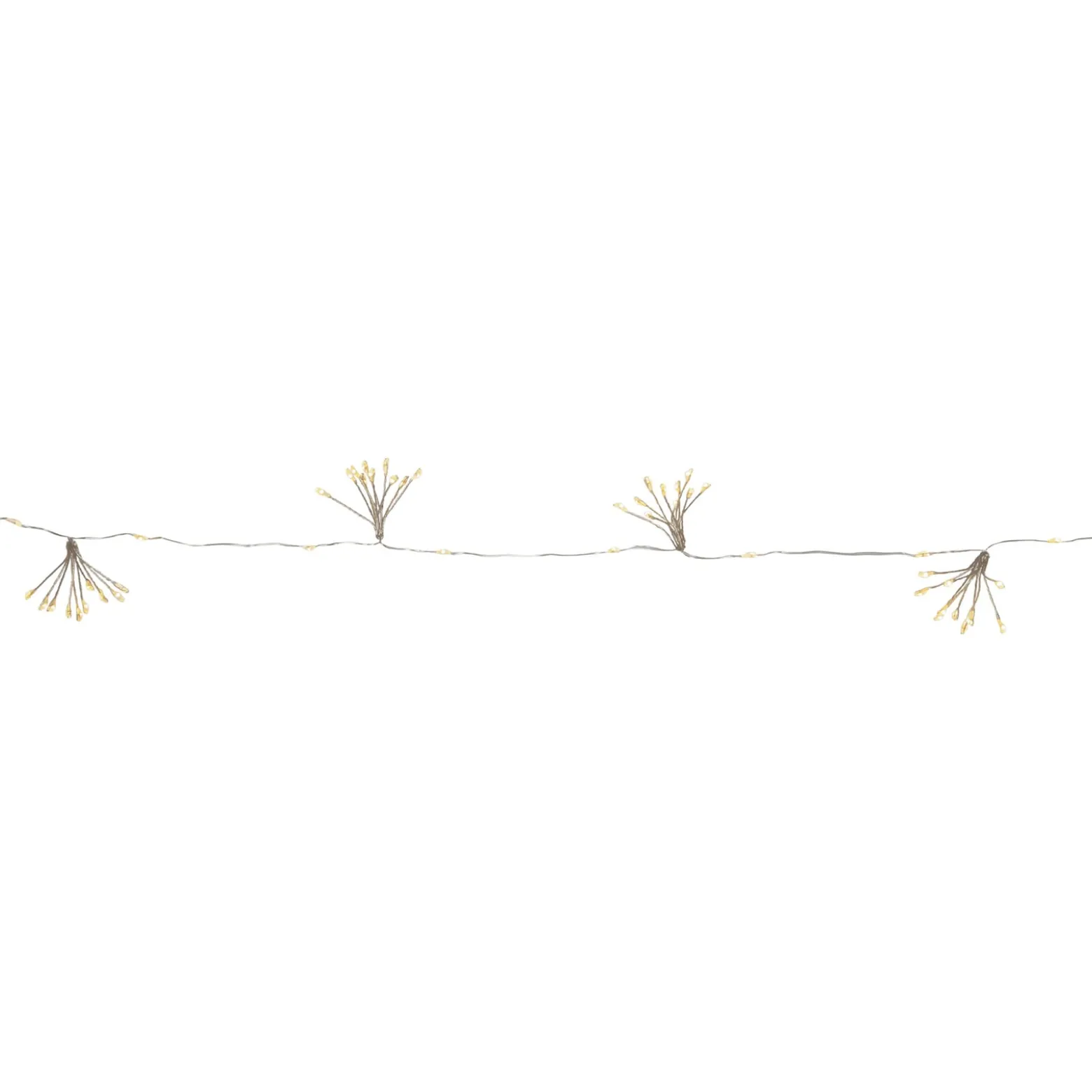 LED-Lichterkette Dew Drop Flower, silber, 140 cm, Batterie