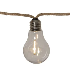 LED-Lichterkette Jutta Outdoor, 10-flg., 5 m, Jute, IP44