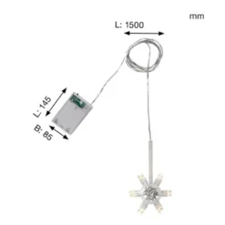LED-Lichterkette Lighty Lichtring für Papiersterne