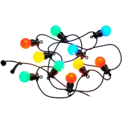 LED-Lichterkette Lucas Start-Set bunt, 10-fl., Solar/Stecker