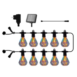 LED-Lichterkette Marcus klar, Start-Set, 3 m, Solar/Stecker