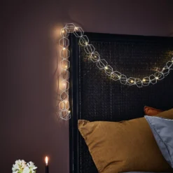 LED-Lichterkette Serve, 20-flammig, silber