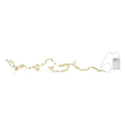 LED-Lichterkette Winny, gold, Kunststoff, 200 cm, Batterie