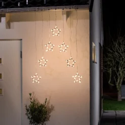 LED-Lichtervorhang Sterne 70-flg.