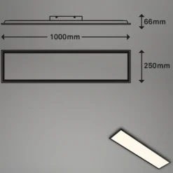 LED-Panel Colour, dimmbar, RGB, CCT, 100x25cm