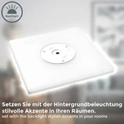 LED-Panel Eki, 42 x 42 cm, weiß, Step-dim, Backlight, 4.000K