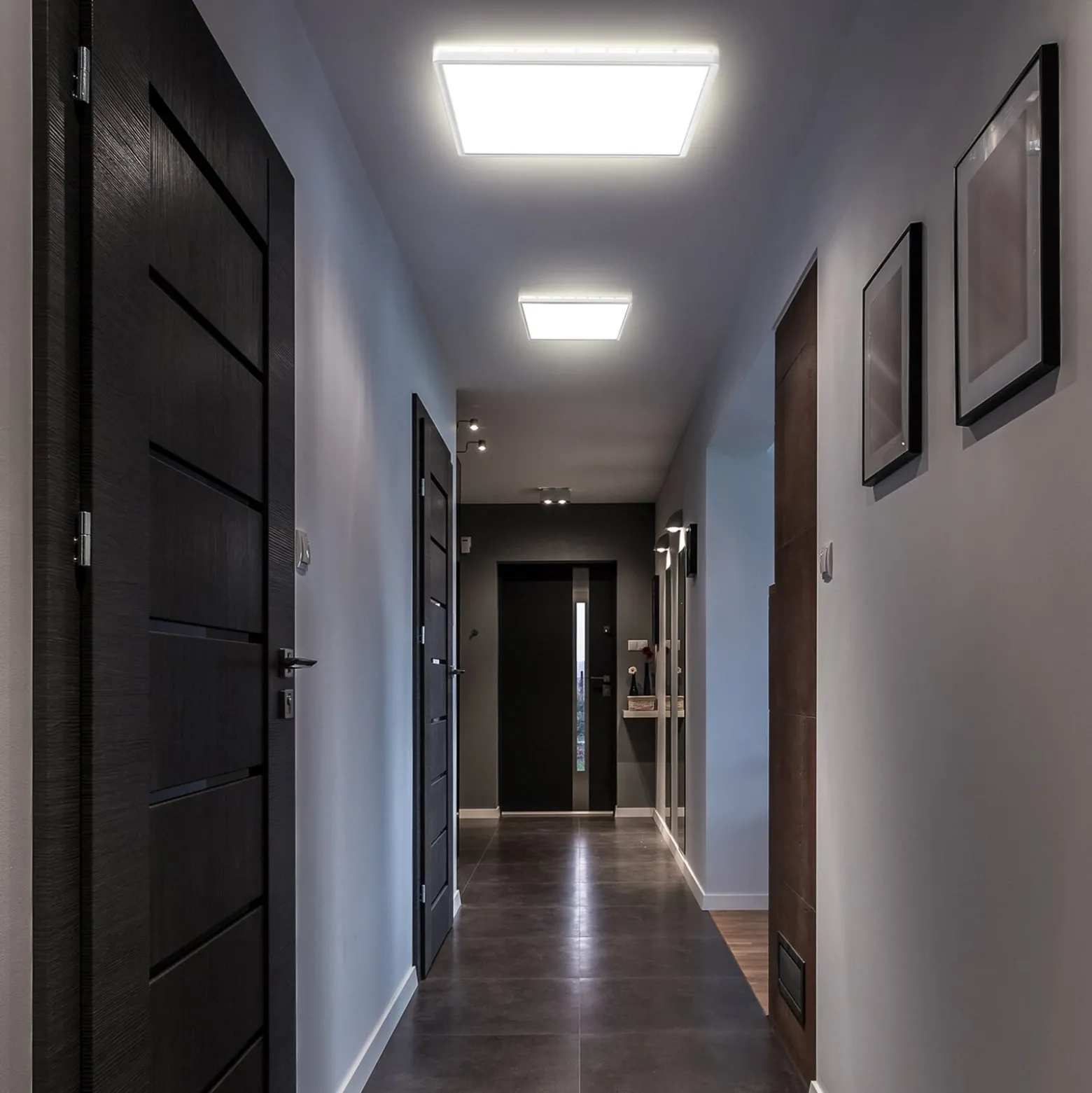 LED-Panel Eki, 42 x 42 cm, weiß, Step-dim, Backlight, 4.000K