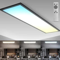 LED-Panel Odin Remote CCT, 100 x 25 cm, schwarz