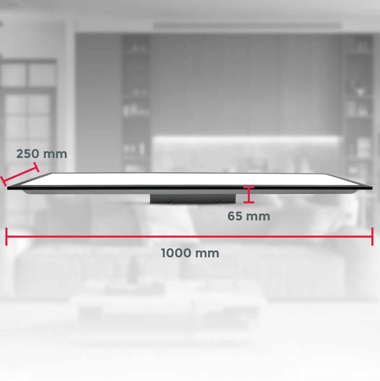 LED-Panel Odin Remote CCT, 100 x 25 cm, schwarz