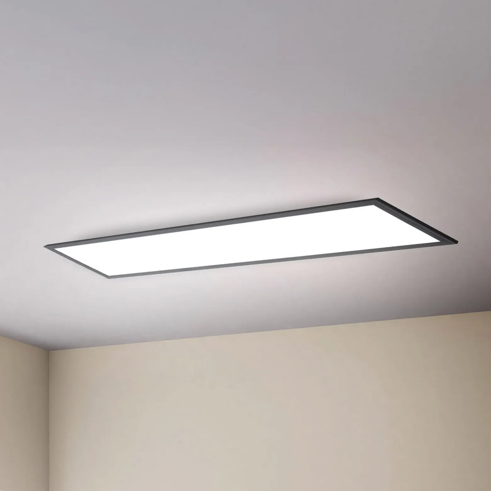 LED-Panel Odin Remote CCT, 100 x 25 cm, schwarz