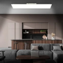 LED-Panel Piatto CCT, IP44, 100 x 25 cm, Fernbedienung, weiß
