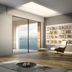 LED-Panel Piatto CCT, IP44, 100 x 25 cm, Fernbedienung, weiß