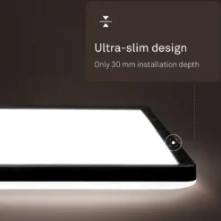 LED-Panel Shallow on/off, 58 x 20 cm, schwarz, 840 Backlight
