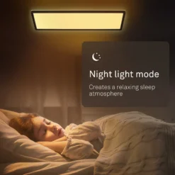 LED-Panel Shallow Remote CCT, 58 x 20 cm, schwarz, Backlight