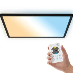LED-Panel Shallow Remote CCT, 42 x 42 cm, schwarz, Backlight