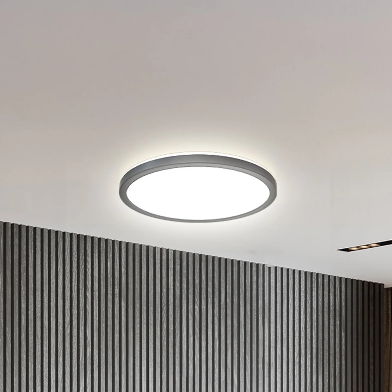 LED-Panel Slim Remote RGBW, Ø 29 cm, schwarz, Backlight
