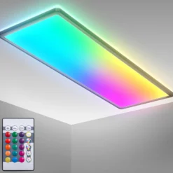 LED-Panel Slim Remote RGBW, 58 x 20 cm, schwarz, Backlight