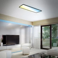 LED-Panel Slim schwarz ultraflach CCT, 59x20cm