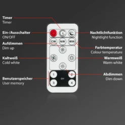 LED-Panel Slim schwarz ultraflach CCT, 59x20cm