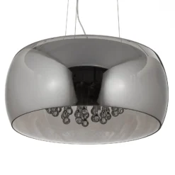LED-Pendellampe Argos mit Kristalltropfen Ø 50 cm