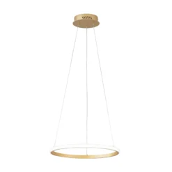LED-Pendellampe Axis, Ø 40 cm, goldfarben, Metall, CCT