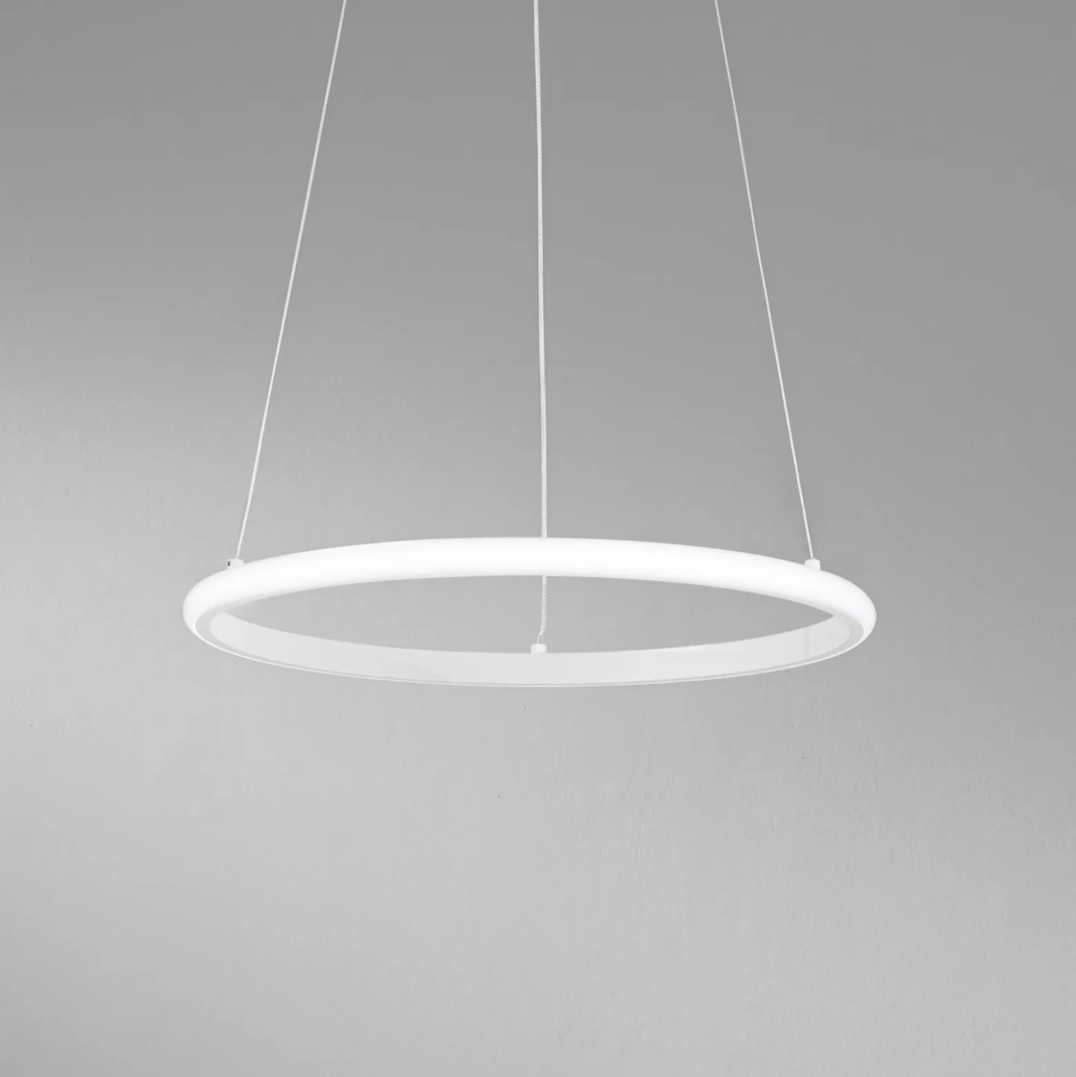 LED-Pendellampe Axis, Ø 40 cm, weiß, Metall, CCT
