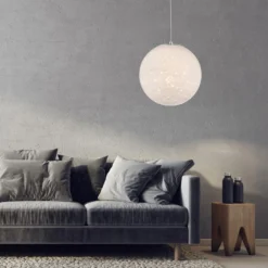 LED-Pendellampe Bolo Glasschirm Sternenhimmel