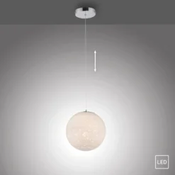 LED-Pendellampe Bolo Glasschirm Sternenhimmel
