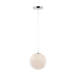 LED-Pendellampe Bolo Glasschirm Sternenhimmel