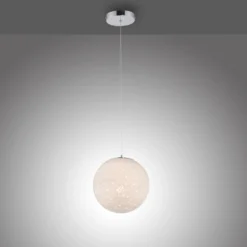 LED-Pendellampe Bolo Glasschirm Sternenhimmel
