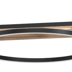 LED-Pendellampe Boyal, braun, Länge 101 cm, Holz, 3-flg.