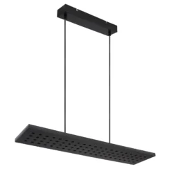 LED-Pendellampe Dolores, schwarz matt/schwarz