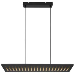 LED-Pendellampe Dolores, schwarz matt/schwarz