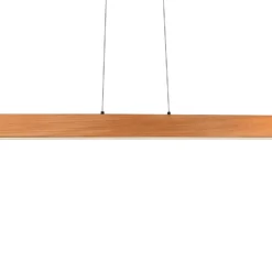 LED-Pendellampe Edgewood, Länge 150 cm, holzfarben Holz, CCT