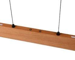LED-Pendellampe Edgewood, Länge 150 cm, holzfarben Holz, CCT