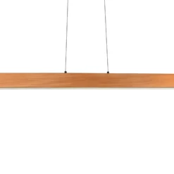 LED-Pendellampe Edgewood, Länge 150 cm, holzfarben Holz, CCT